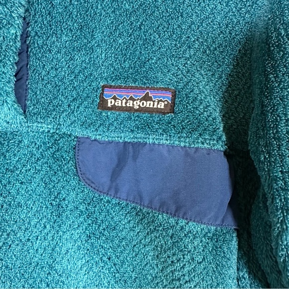 Patagonia Re-Tool Snap-T Better Fleece Pullover Sweater Jewel Tone Teal Medium - Picture 6 of 11
